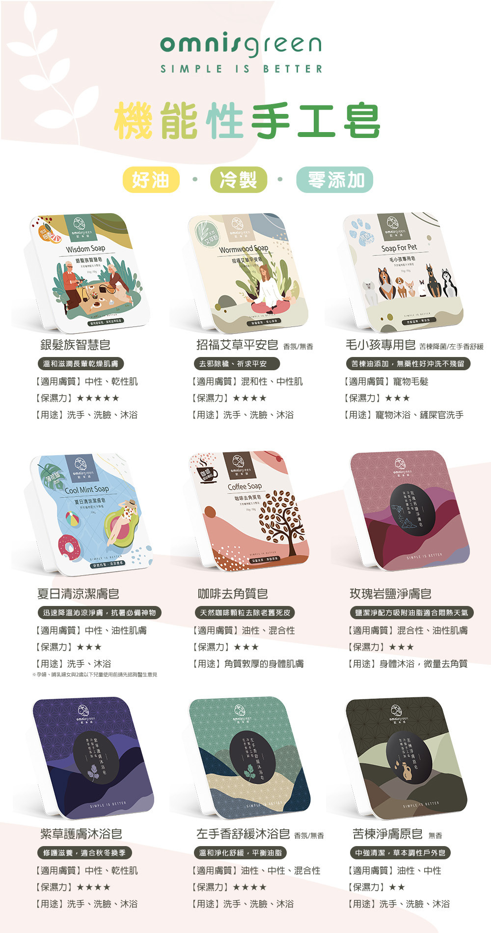 歐米綠機能手工皂