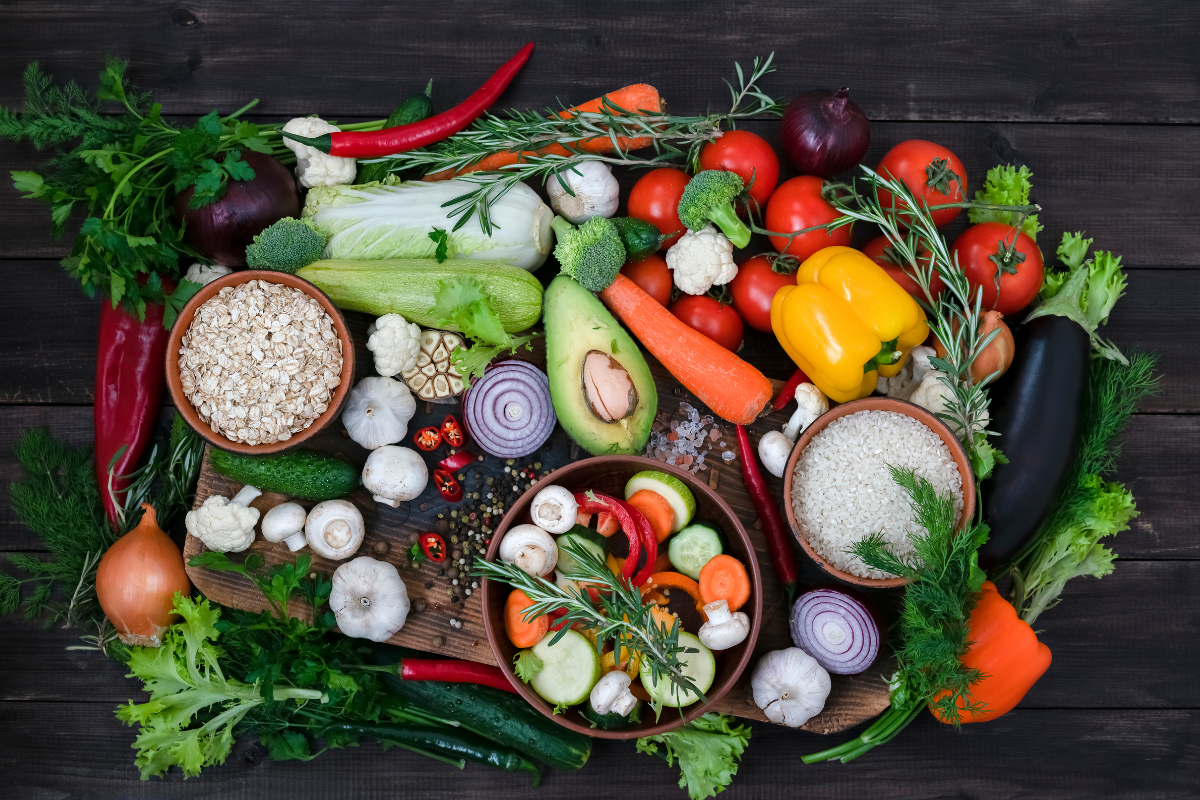 地中海飲食示意圖