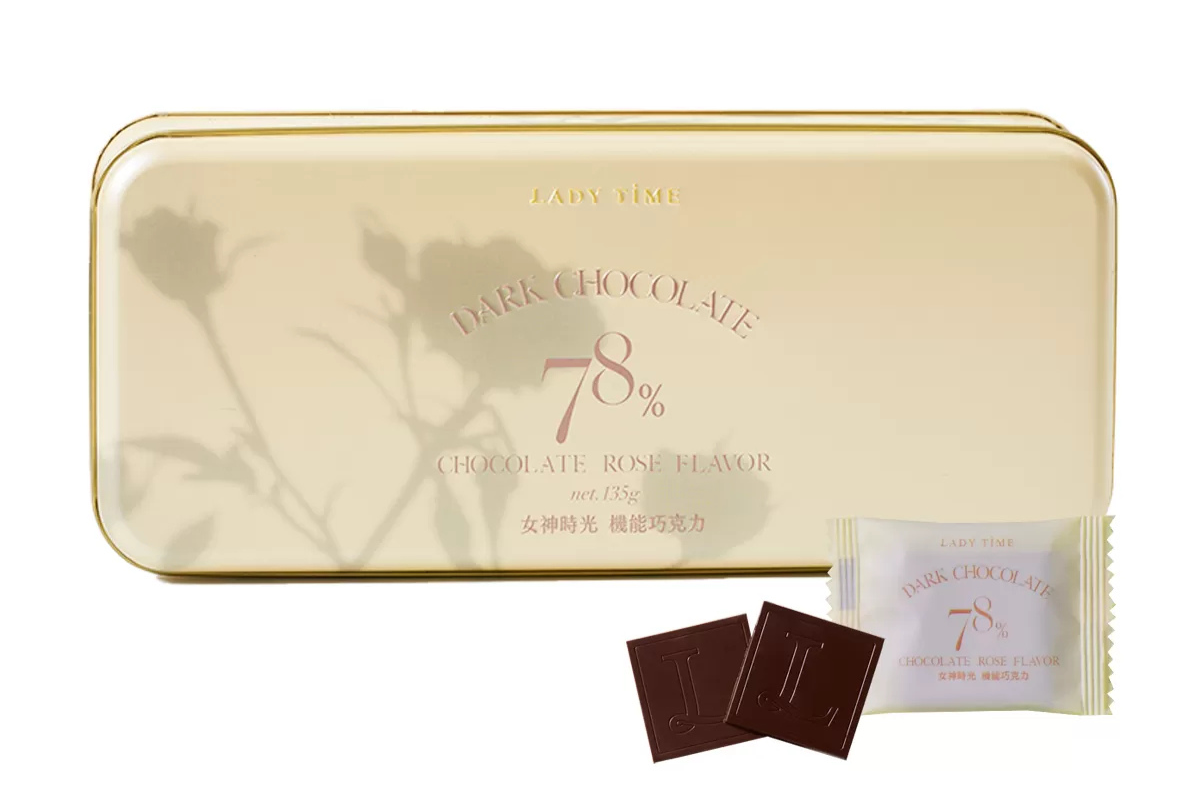 LADY TIME 78% 玫瑰山茶花黑巧克力