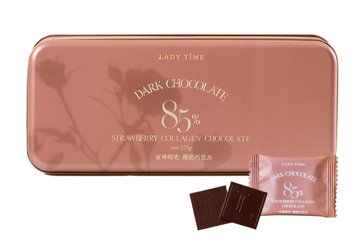 LADY TIME 85% 草莓膠原蛋白黑巧克力