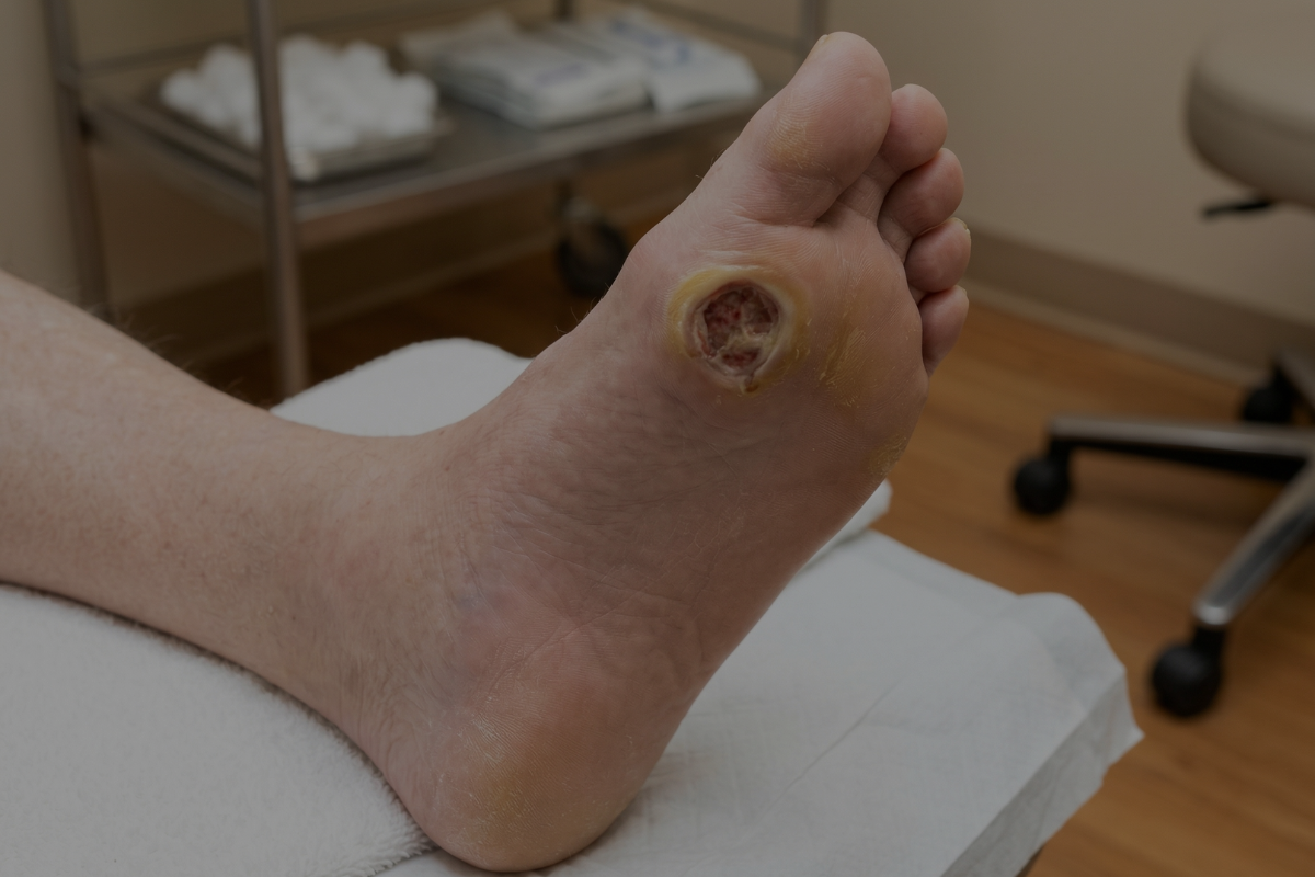 糖尿病足示意圖