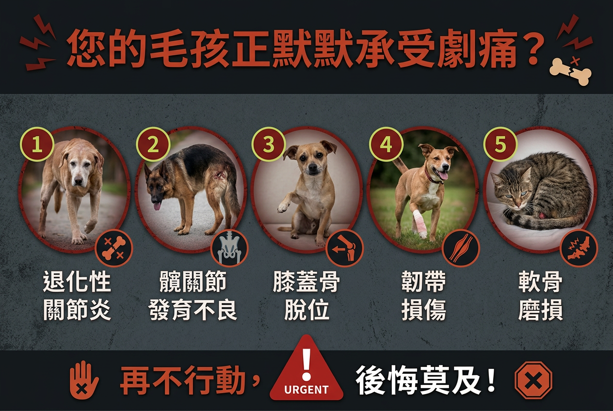 犬貓常見關節問題 TOP 5