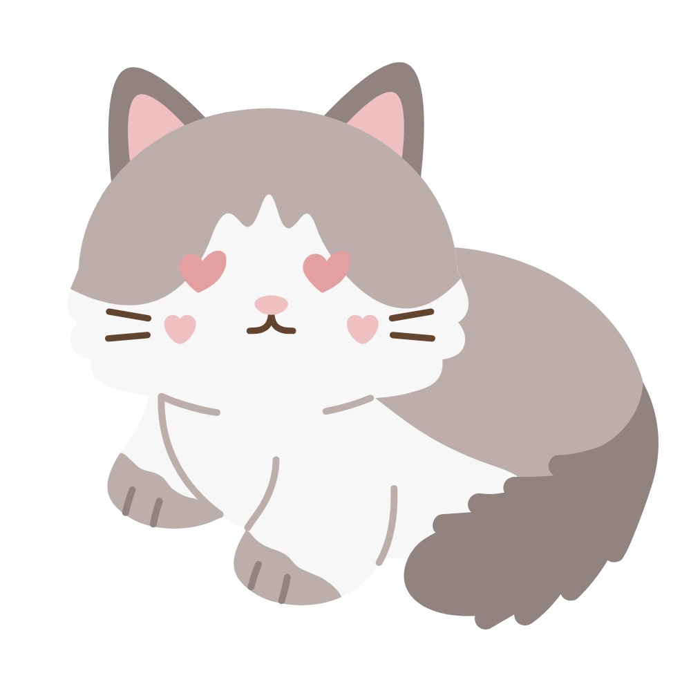 小貓(被摸後愛心眼)