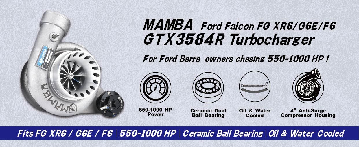 MAMBA GTX3584R turbo for Ford Falcon XR6 G6E F6, 550–1000 HP