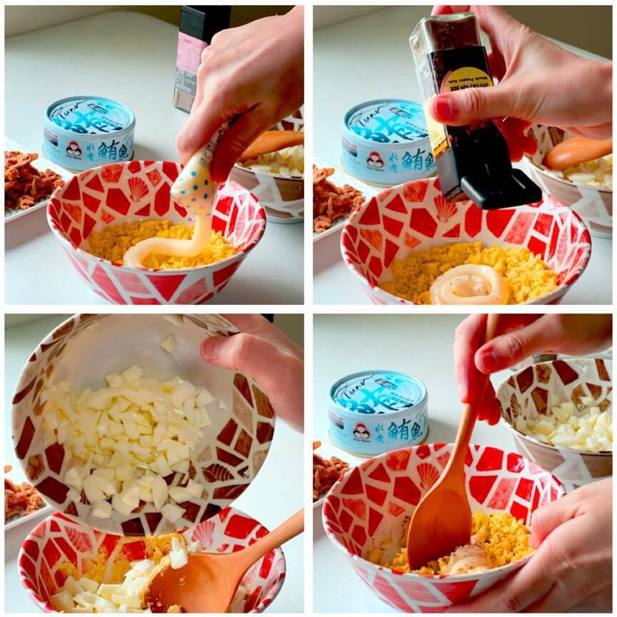 鮪魚蛋沙拉吐司食譜