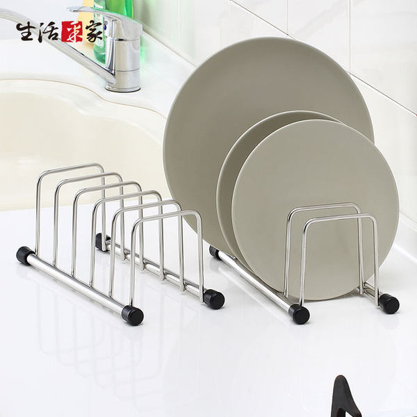 2入組ㄇ型5格砧板餐盤 台灣製304不鏽鋼 廚房 餐具收納架置物架#99387