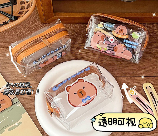 【可愛水豚君】透明零錢包