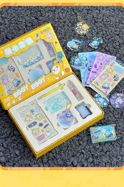 蛋仔派對流沙貼紙咕卡套裝盒 AB-8901