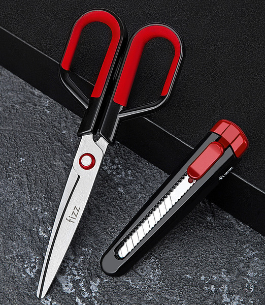 多功能剪刀組 塗氟不沾黏(二合一)