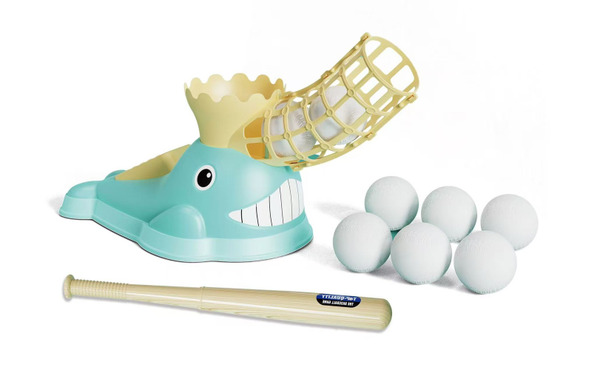 鯨魚造型棒球練習器