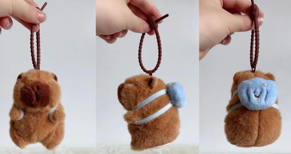 【可愛水豚君】掛件(泳圈.背包.花背心) 款式隨機出貨