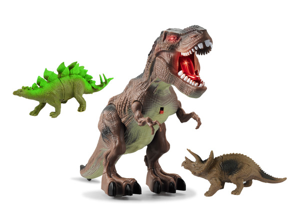 電動行走恐龍 霸王龍附二支小恐龍Y333-10