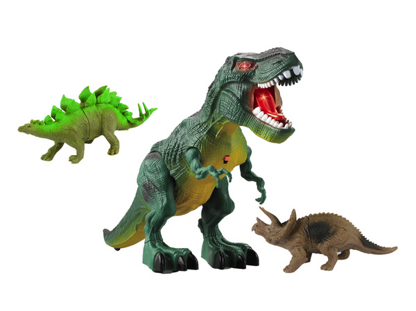 電動行走恐龍 霸王龍附二支小恐龍Y333-10