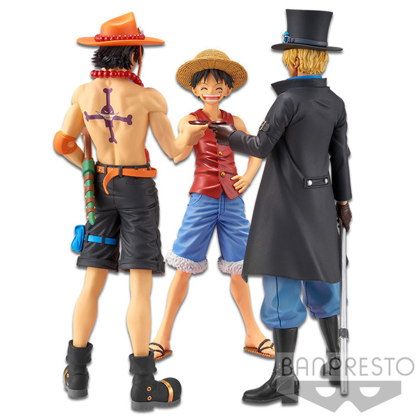 Banpresto 日版雜誌特別篇章三兄弟景品onepiece 海賊王 Mokura模藏