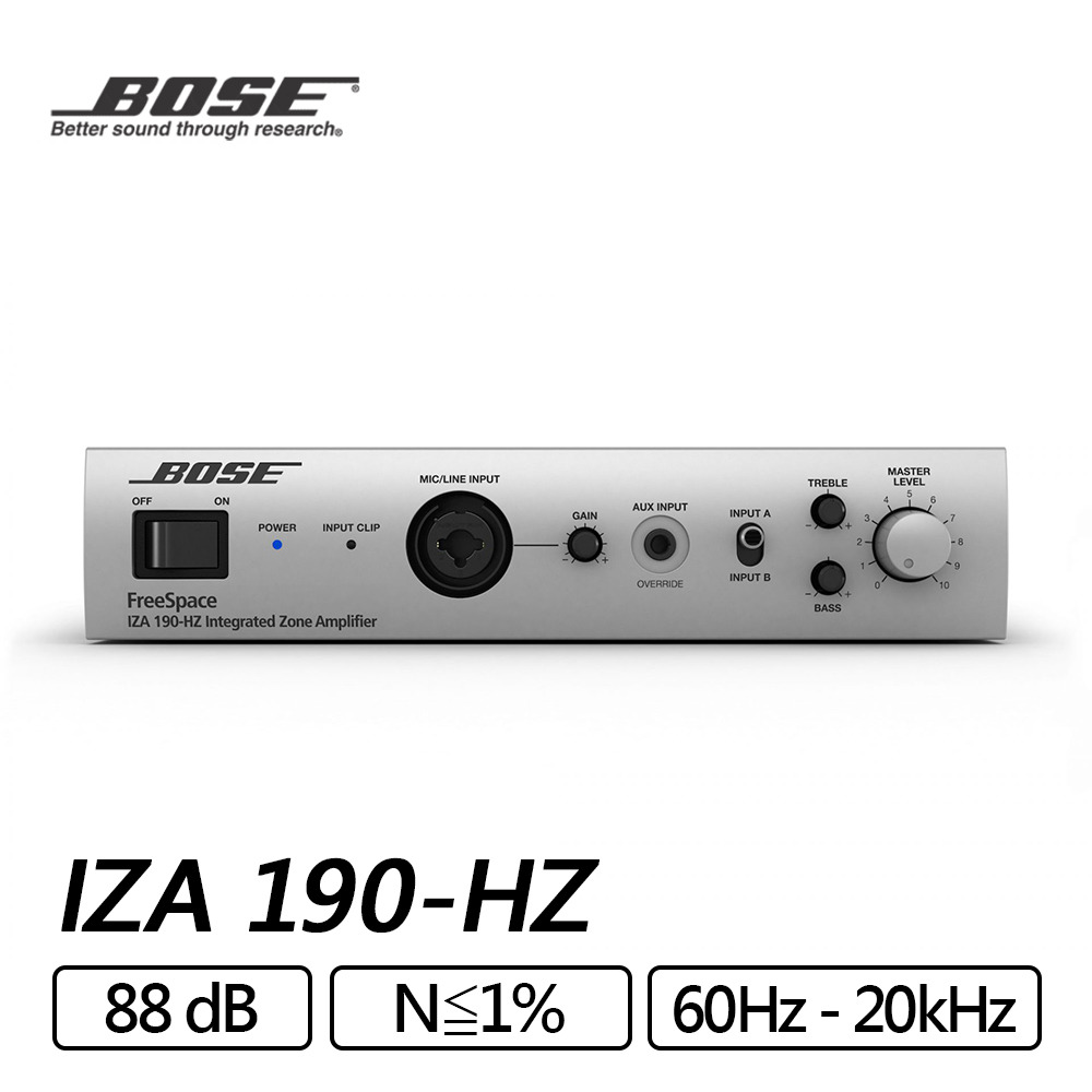 BOSE ZA 190-HZ 整合型區域功率擴大機(請來電詢問)-辛格瑪國際科技辛格
