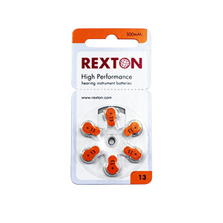 REXTON S13/A13/13 鋅空氣電池1卡(6顆) [等同PR48][鋅空電池、鈕扣電池][集音器、輔聽器、助聽器、精密儀器用]