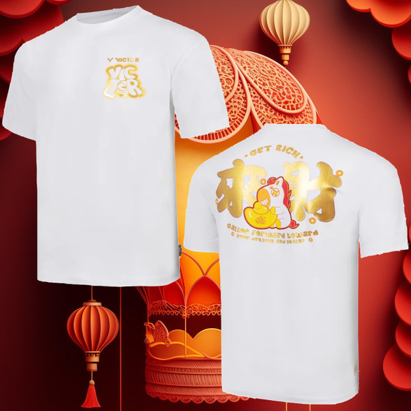 【VICTOR】{2026馬到成功新年系列} 來財 針織T-shirt T-603CNY A