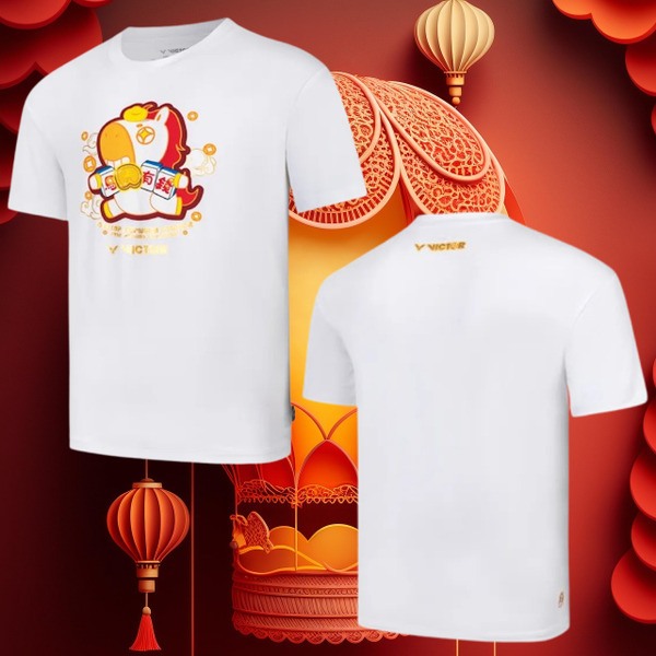 【VICTOR】{2026馬到成功新年系列} 馬上有錢 針織T-shirt T-601CNY A
