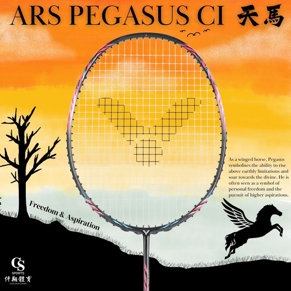 【VICTOR】{破風快速 鞭甩下壓} ARS-PEGASUS 天馬 CI 速度型羽拍