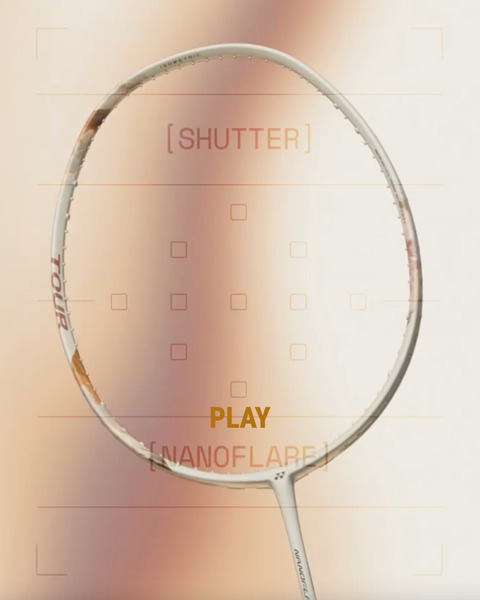 【YONEX】{奶茶限定色/穿線拍} NANOFLARE 700 PLAY (NF-700 PLAY) 速度型羽拍
