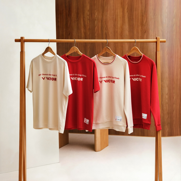【VICTOR】{2026湯優盃} 紀念針織短袖T恤/圓領長袖衛衣 T-2601TUC V/D ＆ T-2602TUC V
