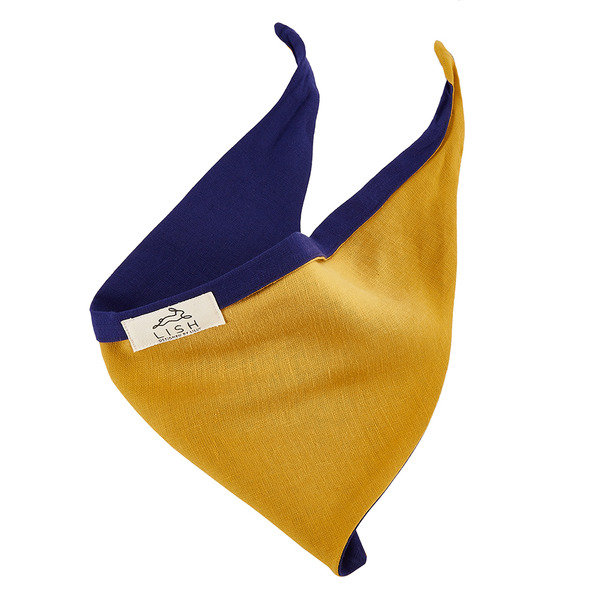 英國LISH 寵物領巾-黃紫色