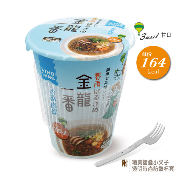 【KingLong】香菇肉燥杯冬粉-一箱(12入)-香港