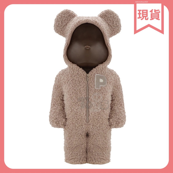 BEARBRICK  x GELATO PIQUE 睡衣熊 咖啡色 1000%