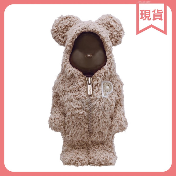 BEARBRICK  x GELATO PIQUE 睡衣熊 咖啡色 400%