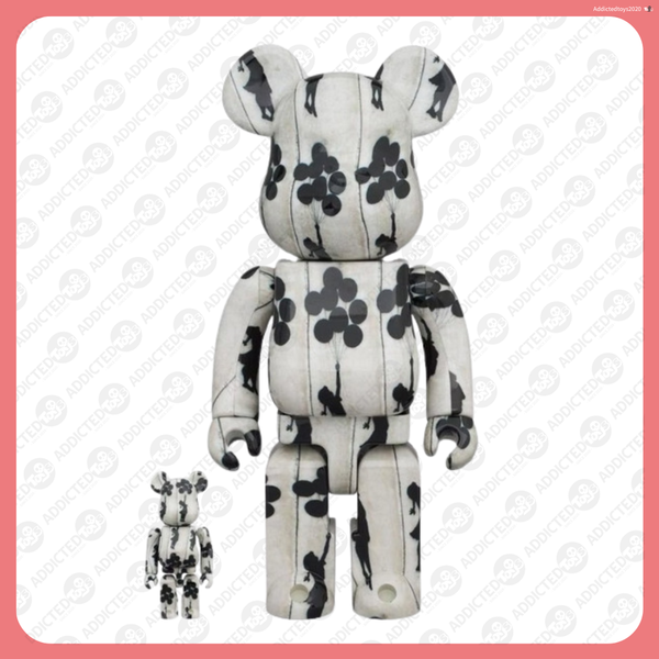 BEARBRICK 氣球女孩 FLYING BALLOONS GIRL  400+100%