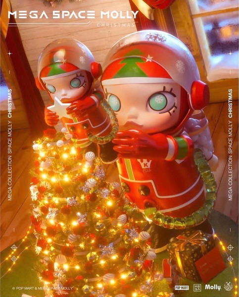 POP MART SPACE MOLLY CHRISTMAS 1000％ Pop Mart Mega Collection