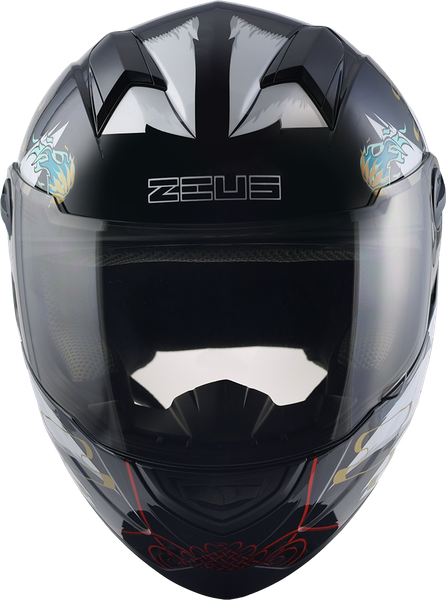 ZEUS】獨家限量預購ZS-811 AL66 白狐神獸彩繪全罩式安全帽超高C/P值 