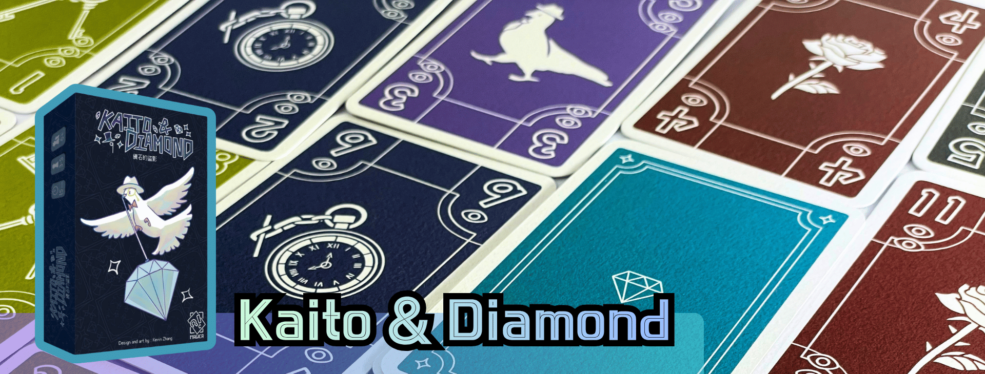 Kaito & Diamond is a trick-taking game that challenge players to balance the between diamonds and police's attention!