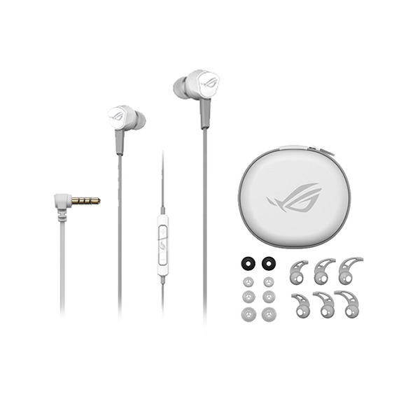 【ASUS 華碩】ROG Cetra II Core Moonlight White 月光白 入耳式耳機 耳塞式耳機 電競耳機 有線耳機