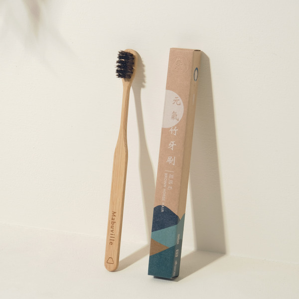 麻布山林X元泰竹藝-元氣花馬毛竹牙刷