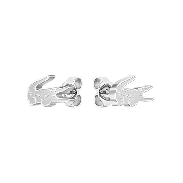 【LACOSTE】Crocodile 不鏽鋼鱷魚耳環 2040050