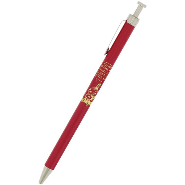 嚕嚕米日製盛夏色調木製原子筆(紅)
