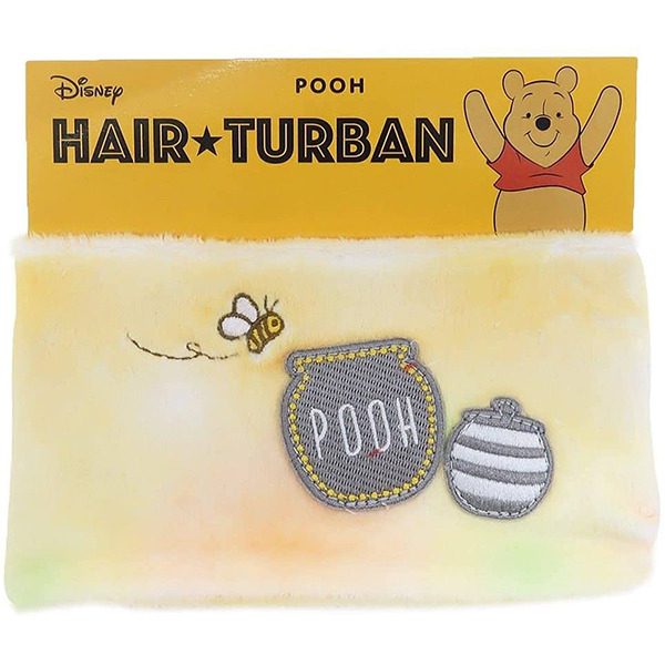 小熊維尼蜂蜜罐刺繡沐浴用束髮帶