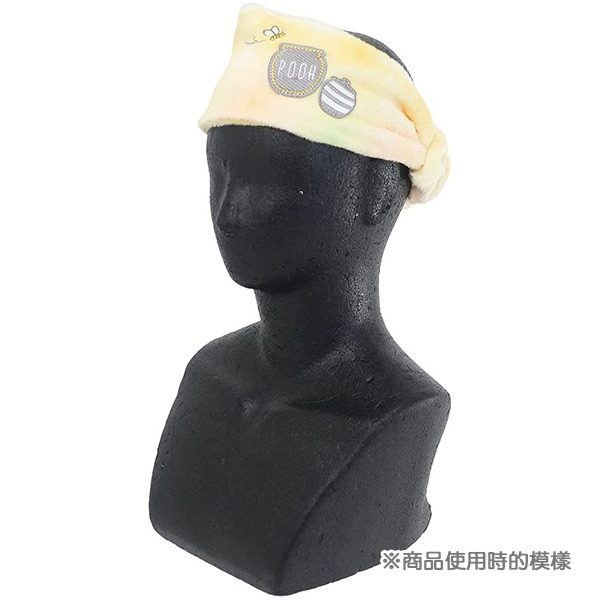 小熊維尼蜂蜜罐刺繡沐浴用束髮帶