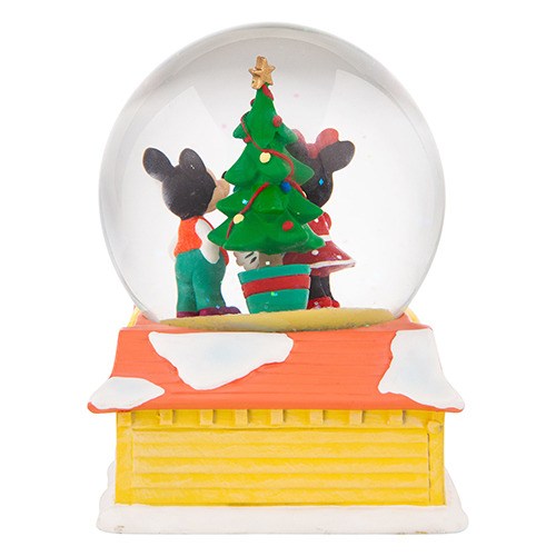 米奇&米妮聖誕樹亮燈水晶球/雪球