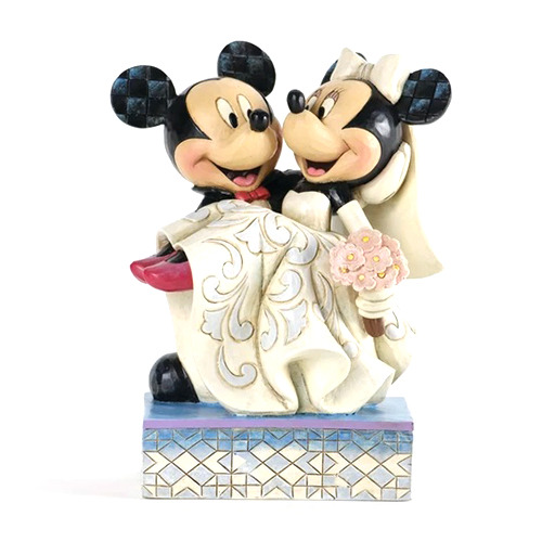 米奇&米妮婚禮公主抱塑像-Mickey & Minnie Wedding