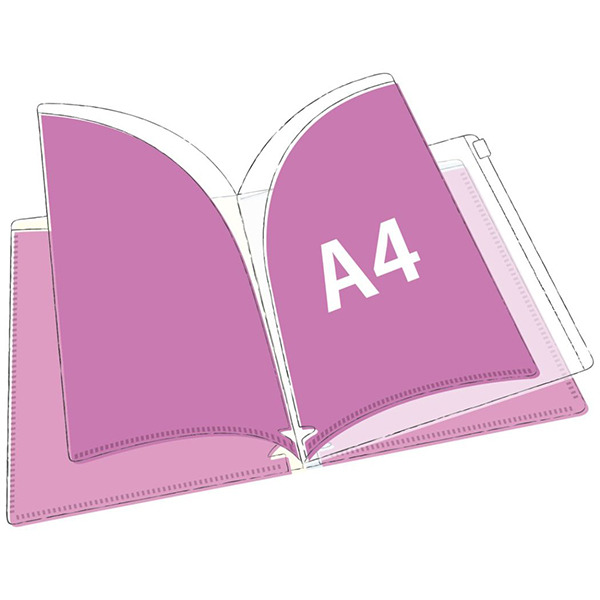 嚕嚕米A4 6層檔案資料夾附夾鍊袋(簡單配色-露營)