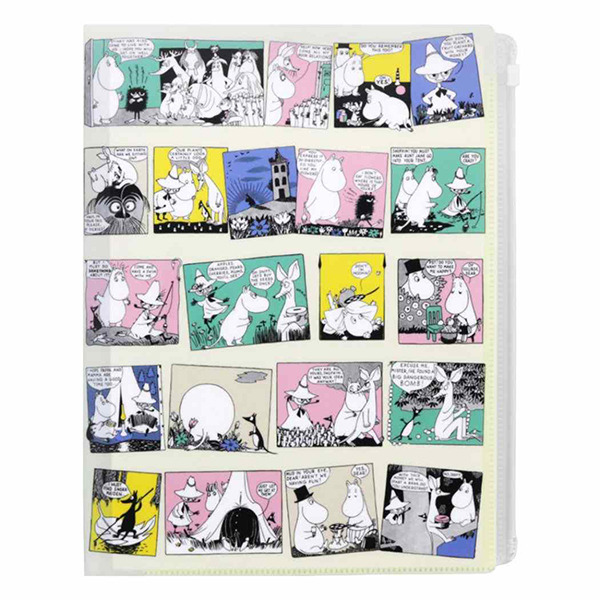 嚕嚕米A4 6層檔案資料夾附夾鍊袋(簡單配色-露營)