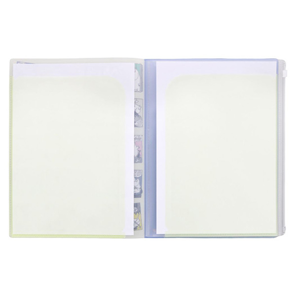 嚕嚕米A4 6層檔案資料夾附夾鍊袋(簡單配色-露營)