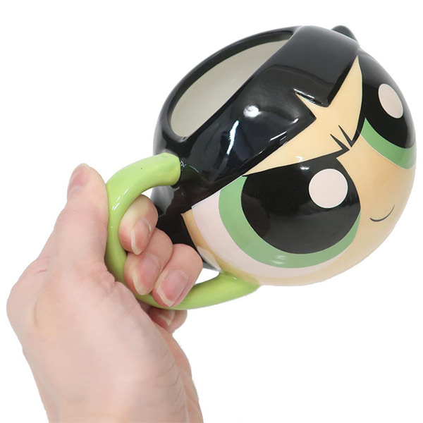 飛天小女警立體大臉造型陶瓷馬克杯(毛毛)