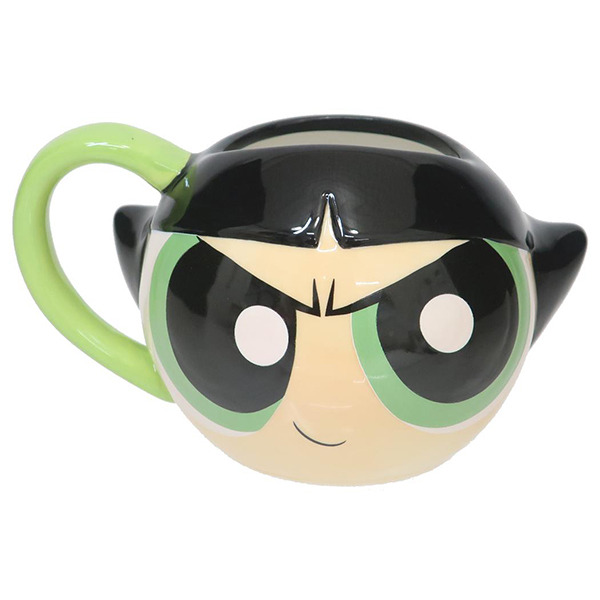 飛天小女警立體大臉造型陶瓷馬克杯(毛毛)