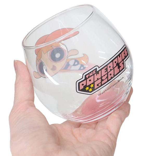 飛天小女警日製不倒翁玻璃杯(花花)