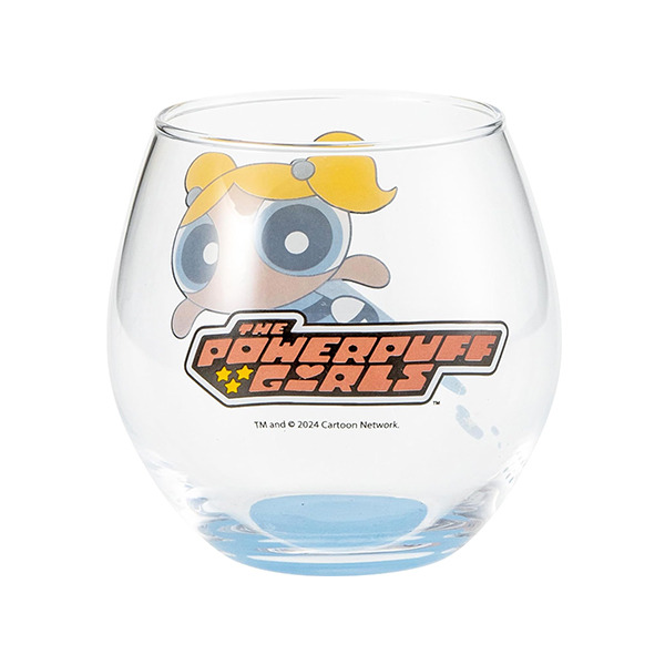 飛天小女警日製不倒翁玻璃杯(泡泡)