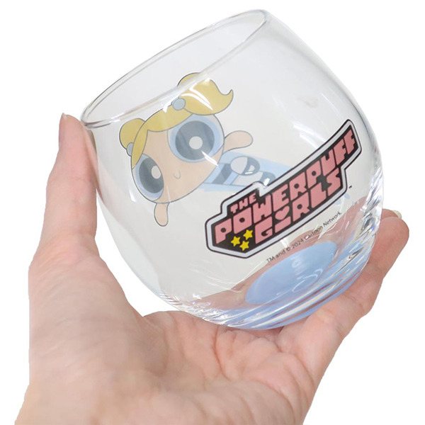 飛天小女警日製不倒翁玻璃杯(泡泡)