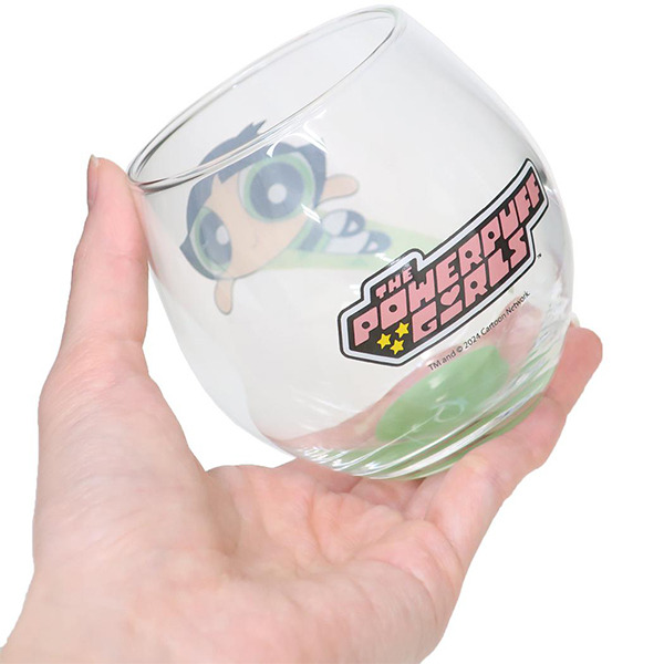 飛天小女警日製不倒翁玻璃杯(毛毛)